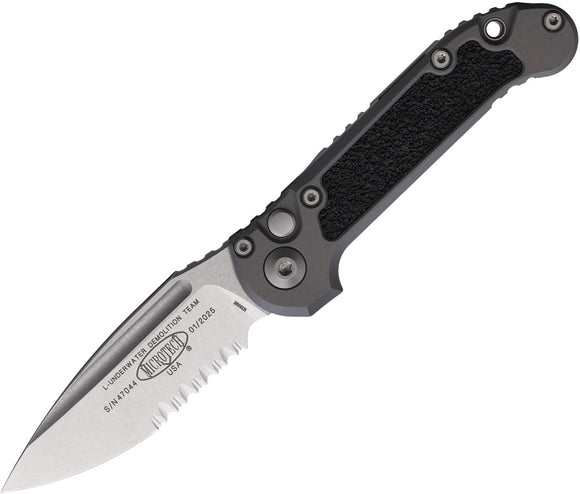 Microtech Automatic LUDT Gen III Button Lock OD green Aluminum M390MK Knife113511NC