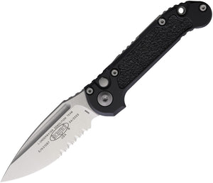 Microtech Automatic LUDT Gen III Button Lock Black Aluminum M390MK Knife113511