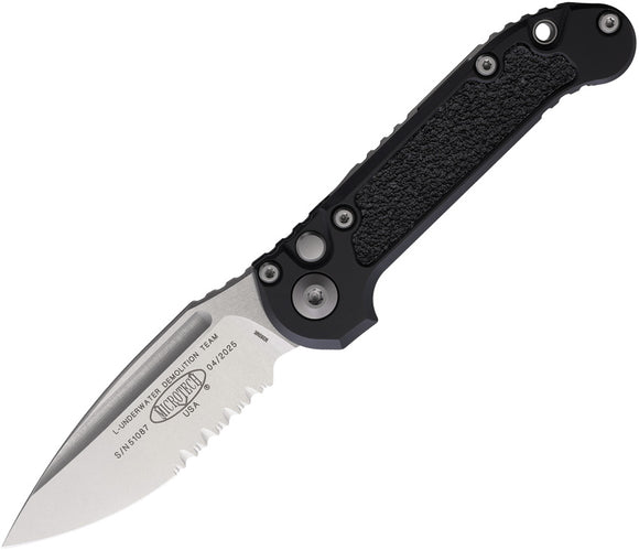 Microtech Automatic LUDT Gen III Button Lock Black Aluminum M390MK Knife113511