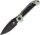 Microtech Automatic LUDT Gen III Knife Button Lock Jade G10 Two-Tone Blade 11351GTJGSX4