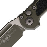 Microtech Automatic LUDT Gen III Knife Button Lock Moss Green Aluminum Drop Pt Blade 11351MGC21Z
