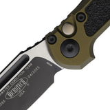 Microtech Automatic LUDT Gen III Knife Button Lock OD Green Aluminum Two-Tone Blade 11351OD