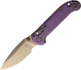 Microtech LUDT Ram-Lok Marfione Royal Purple Titanium Folding Bronze Bohler M390MK Knife 1135RLS13MS3