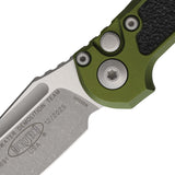 Microtech Automatic LUDT Gen III Button Lock OD Green Aluminum & Traction Apocalyptic M390MK Knife 113610APOD