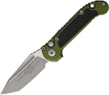 Microtech Automatic LUDT Gen III Button Lock OD Green Aluminum & Traction Apocalyptic M390MK Knife 113610APOD