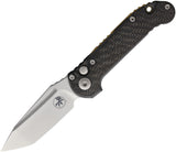 Microtech Automatic LUDT Marfione Select Button Lock Knife Carbon Fiber M390MK Tanto Blade 113610MS13