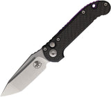 Microtech Automatic LUDT Marfione Select Button Lock Knife Carbon Fiber M390MK Tanto Blade 113610MS15