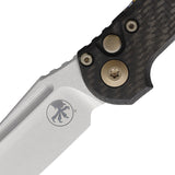 Microtech Automatic LUDT Marfione Select Button Lock Knife Carbon Fiber M390MK Tanto Blade 113610MS16