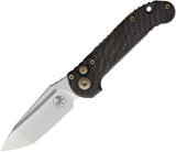 Microtech Automatic LUDT Marfione Select Button Lock Knife Carbon Fiber M390MK Tanto Blade 113610MS16