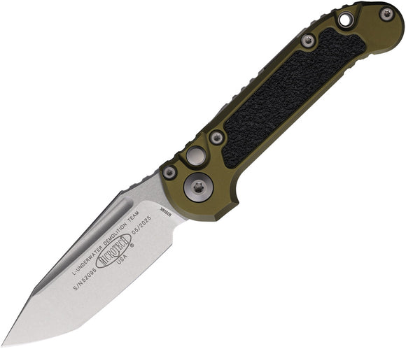 Microtech Automatic LUDT Gen III Button Lock Black Aluminum M390MK Knife113610OD