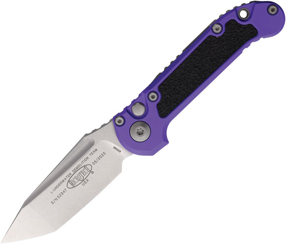 Microtech Automatic LUDT Gen III Button Lock Red Aluminum M390MK Knife113610PU