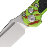 Microtech Automatic LUDT Gen III Button Lock Zombie Aluminum & Traction M390MK Tanto Knife 113610Z