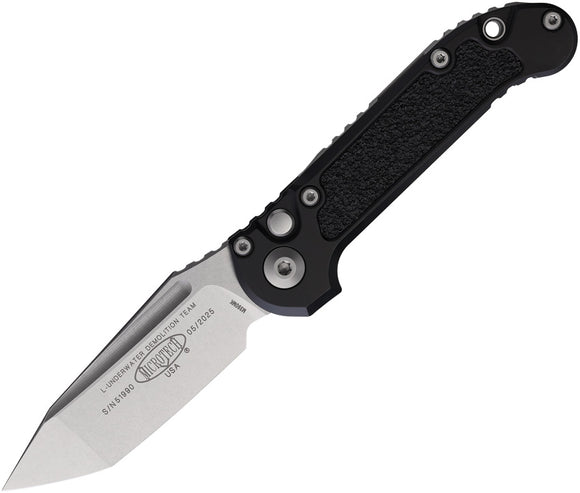 Microtech Automatic LUDT Gen III Button Lock Black Aluminum M390MK Knife113610