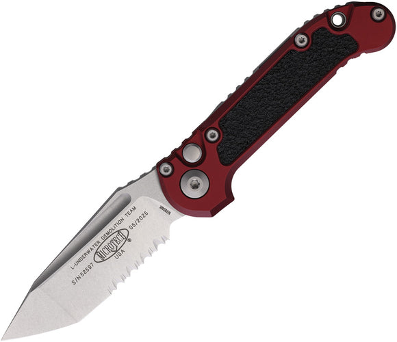 Microtech Automatic LUDT Gen III Button Lock Black Aluminum M390MK Knife113611MR