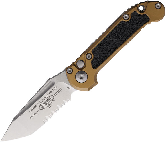 Microtech Automatic LUDT Gen III Button Lock Merlot Aluminum M390MK Knife113611TA
