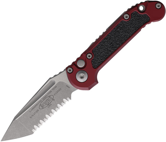 Microtech Automatic LUDT Gen III Button Lock OD green Aluminum M390MK Knife113612APMR