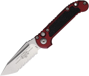 Microtech Automatic LUDT Gen III Button Lock Tan Aluminum M390MK Knife113612MR