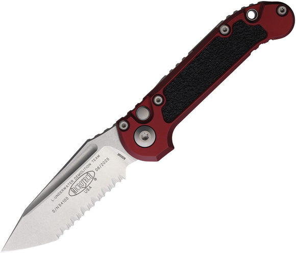 Microtech Automatic LUDT Gen III Button Lock Tan Aluminum M390MK Knife113612MR