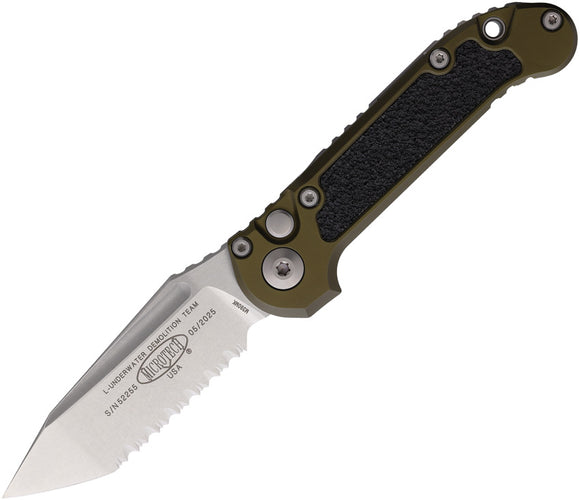 Microtech Automatic LUDT Gen III Button Lock Purple Aluminum M390MK Knife113612OD