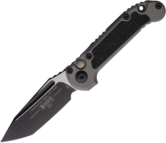 Microtech Automatic LUDT Gen III Button Lock Black Aluminum M390MK Knife11361NC