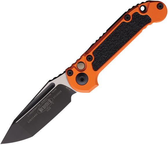 Microtech Automatic LUDT Gen III Button Lock Purple Aluminum M390MK Knife11361OR