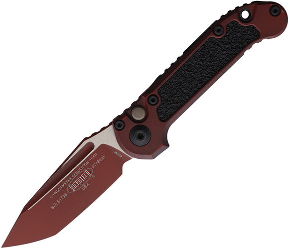 Microtech Automatic LUDT Gen III Button Lock Black Aluminum M390MK Knife11361WCM