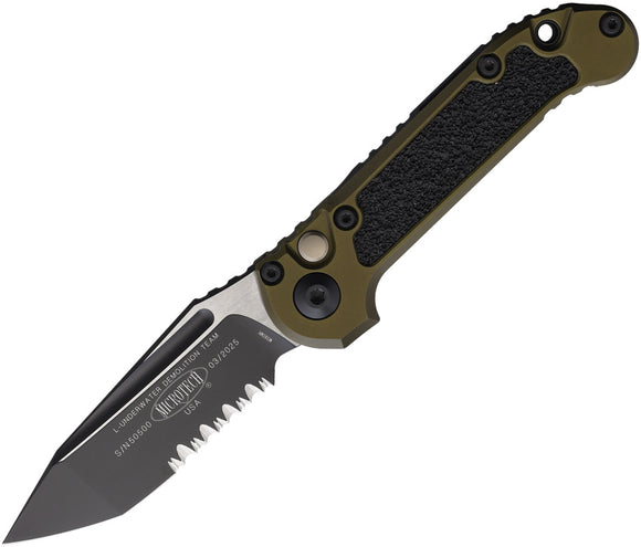 Microtech Automatic LUDT Gen III Button Lock Black Aluminum M390MK Knife11362OD