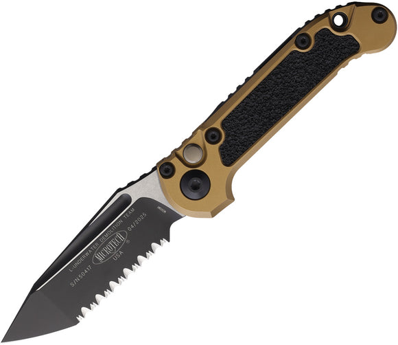 Microtech Automatic LUDT Gen III Button Lock Black Aluminum M390MK Knife11363TA