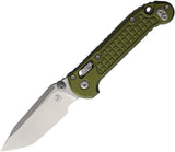 Microtech LUDT Ram-Lok OD Green Frag Aluminum Folding Bohler M390MK Tanto Knife 1136RL10FROD