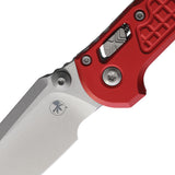 Microtech LUDT Ram-Lok Red Frag Aluminum Folding Bohler M390MK Tanto Knife 1136RL10FRRD
