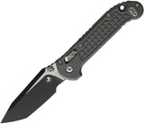 Microtech LUDT Ram-Lok Natural Clear Gray Frag Aluminum Folding Bohler M390MK Tanto Knife 1136RL1FRNC