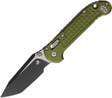 Microtech LUDT Ram-Lok OD Green Frag Aluminum Folding Bohler M390MK Tanto Knife 1136RL1FROD