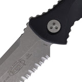 Microtech Socom Alpha Mini Black G10 Partially Serrated Apocalyptic Fixed Blade Knife 113M11AP