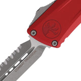 Microtech Automatic Combat Troodon Gen III OTF Knife Red Aluminum Apocalyptic Serrated Blade 114212APRD