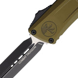 Microtech Automatic Combat Troodon Gen III OTF Knife OD Green Aluminum Two-Tone Dagger Blade 11421OD