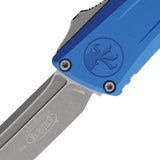 Microtech Automatic Combat Troodon Gen III OTF Knife Blue Aluminum Apocalyptic Tanto Blade 114410APBL