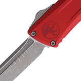 Microtech Automatic Combat Troodon Gen III OTF Knife Red Aluminum Apocalyptic Tanto Blade 114410APRD