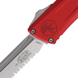 Microtech Automatic Combat Troodon Gen III OTF Knife Red Aluminum Serrated Tanto Blade 114412RD