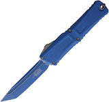 Microtech Automatic Combat Troodon Gen III OTF Knife Blue Cerakote Aluminum Tanto Blade 11441BLC1Z13