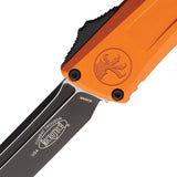 Microtech Automatic Combat Troodon Gen III OTF Knife Orange Aluminum Two-Tone Tanto Blade 11441OR