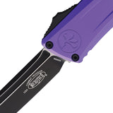 Microtech Automatic Combat Troodon Gen III OTF Knife Purple Aluminum Two-Tone Tanto Blade 11441PU
