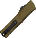 Microtech Automatic Combat Troodon Gen III OTF Knife OD Green Aluminum Serrated Tanto Blade 11442OD