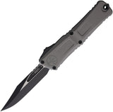 Microtech Automatic Combat Troodon Gen III OTF Knife Natural Clear Gray Aluminum Two-Tone Blade 11461NC