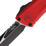 Microtech Automatic Combat Troodon Gen III OTF Knife Red Aluminum Two-Tone Bowie Blade 11461RD