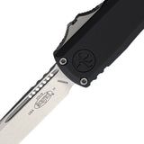Microtech Automatic UTX-70 Gen IV OTF Knife Black Aluminum Stonewash Drop Pt Blade 1148410