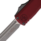 Microtech Automatic UTX-70 Gen IV OTF Knife Merlot Red Aluminum Apocalyptic Tanto Blade 1149410APMR
