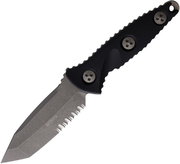 Microtech Socom Alpha Mini Black G10 Apocalyptic Fixed Blade Knife 114M11AP