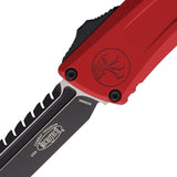 Microtech Automatic Combat Troodon Interceptor Gen III OTF Knife Red Aluminum Two-Tone Blade 12171RDS