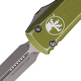 Microtech Automatic Ultratech OTF Knife Distressed OD Green Aluminum Apocalyptic Dagger Blade 12210DOD