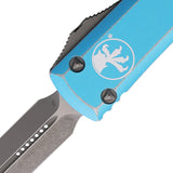 Microtech Automatic Ultratech OTF Knife Distressed Turquoise Aluminum Apocalyptic Dagger Blade 12210DTQ